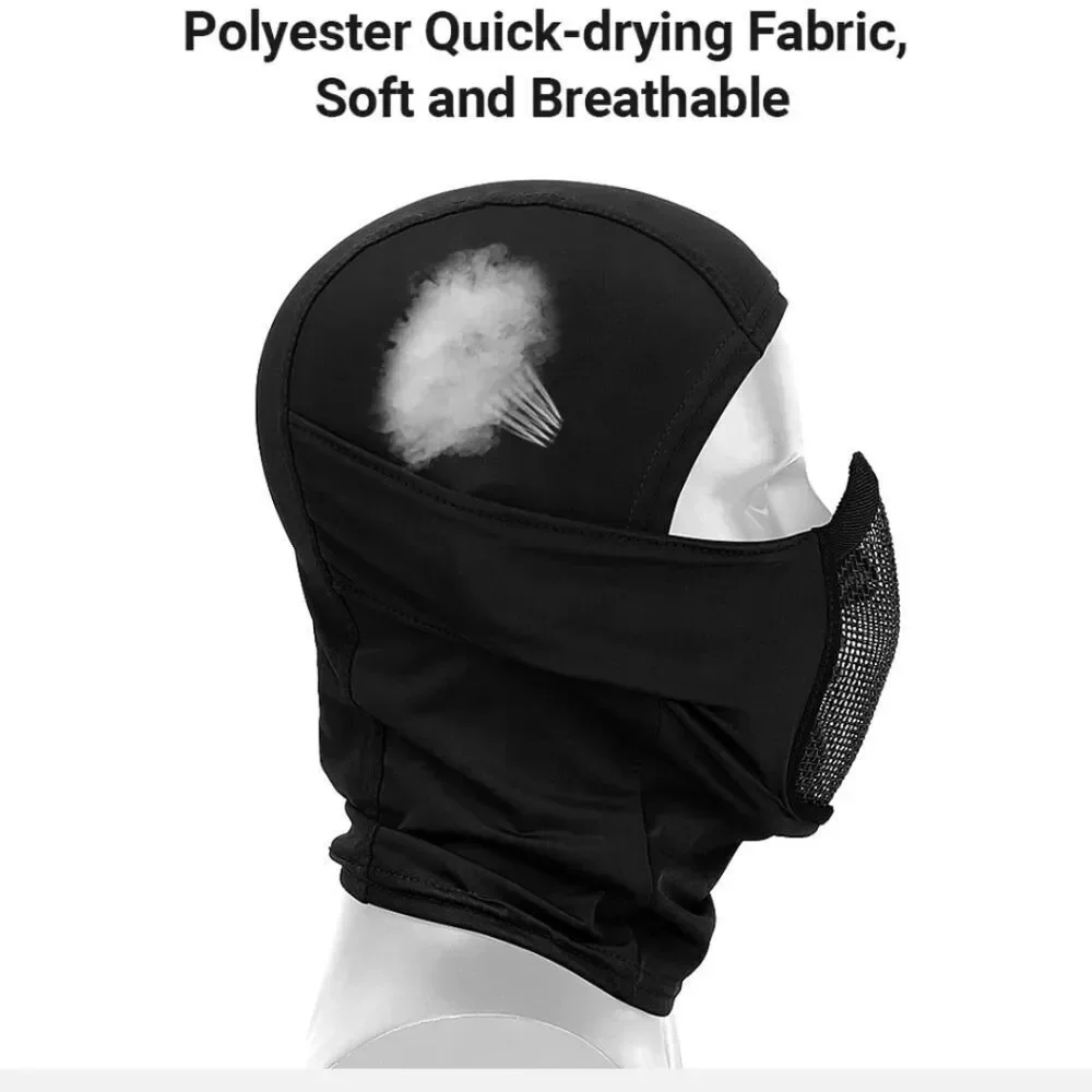 Balaclava Airsoft Mesh Mask Full Face Protection Hood for Cs War Game Hunting US